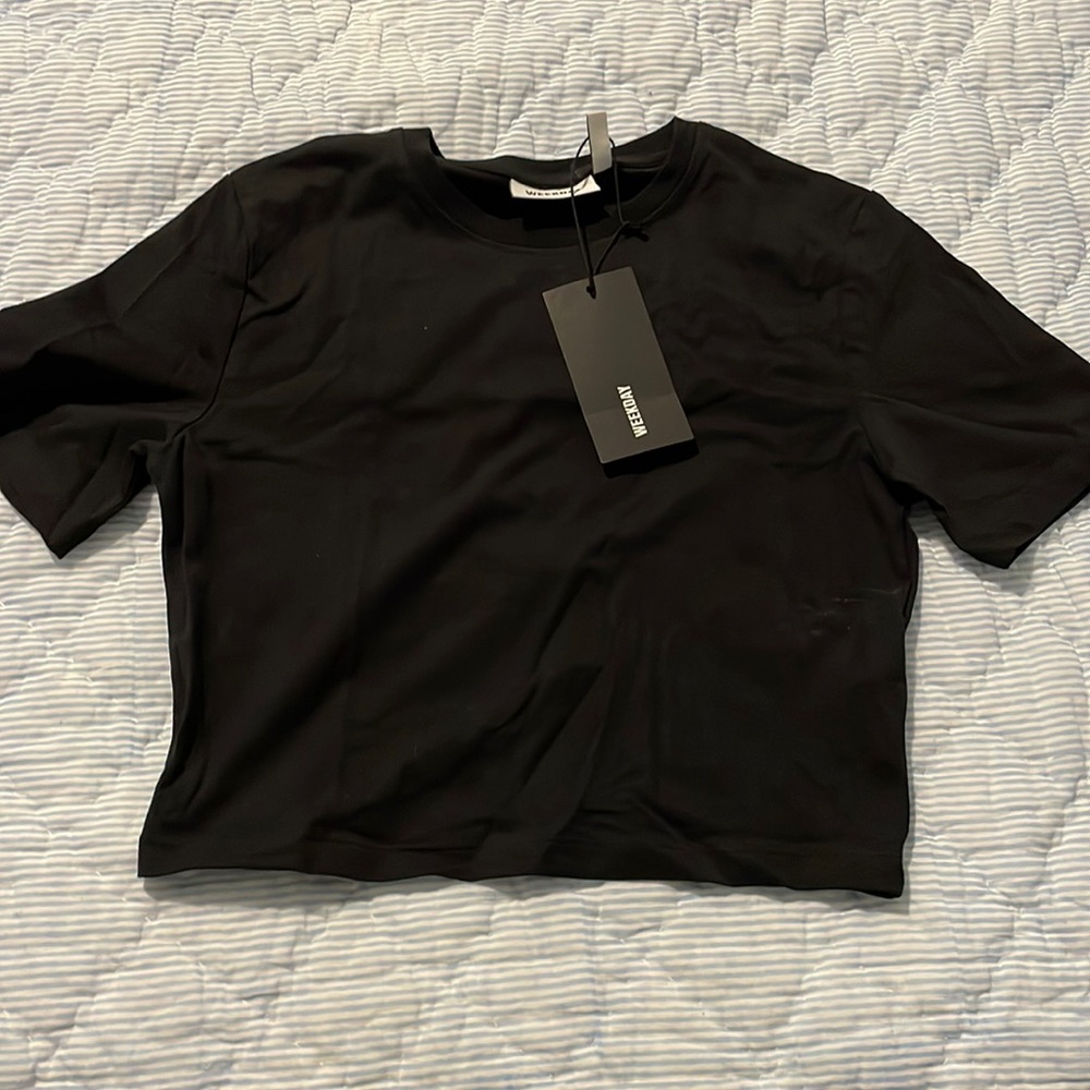 Weekday black baby tee